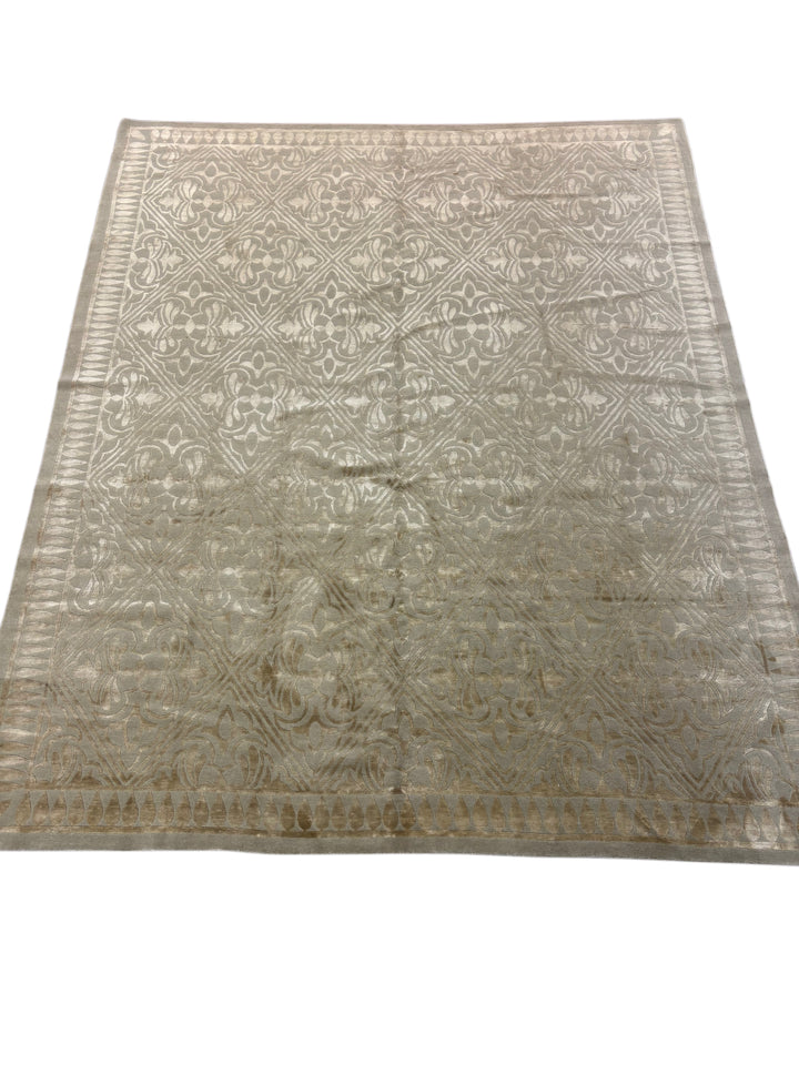Champagne Trellis Contemporary Wool Rug – 8’0” x 10’0”