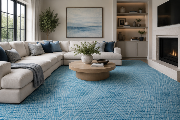 Aster – Geometric Chevron Nylon Carpet