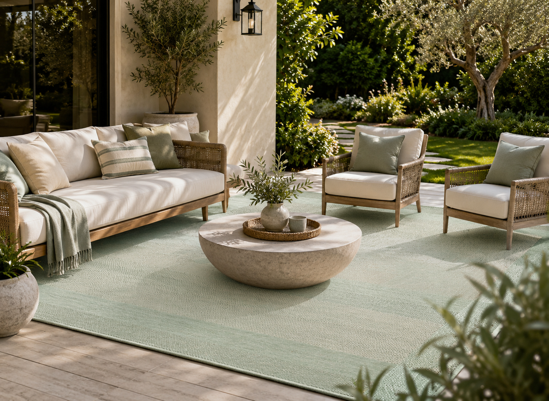 Luca - Striped Indoor/Outdoor Polypropylene Carpet