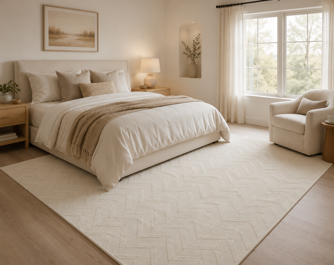 Vale – Textured Geometric Wool Carpet