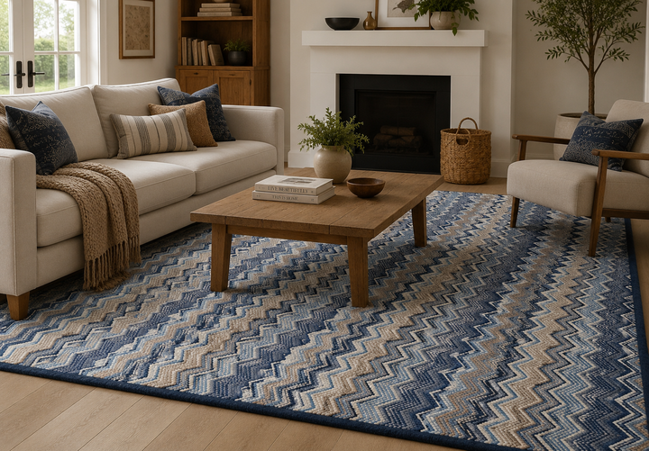 Selene - Wool Carpet – Chevron Pattern