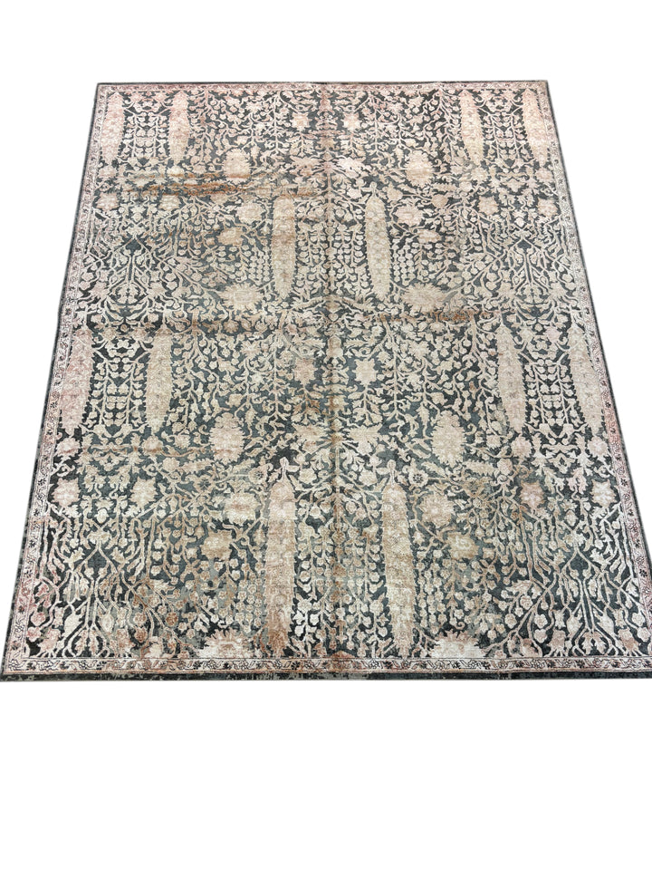 Verdigris Garden Wool Rug – 8’1” x 10’2”
