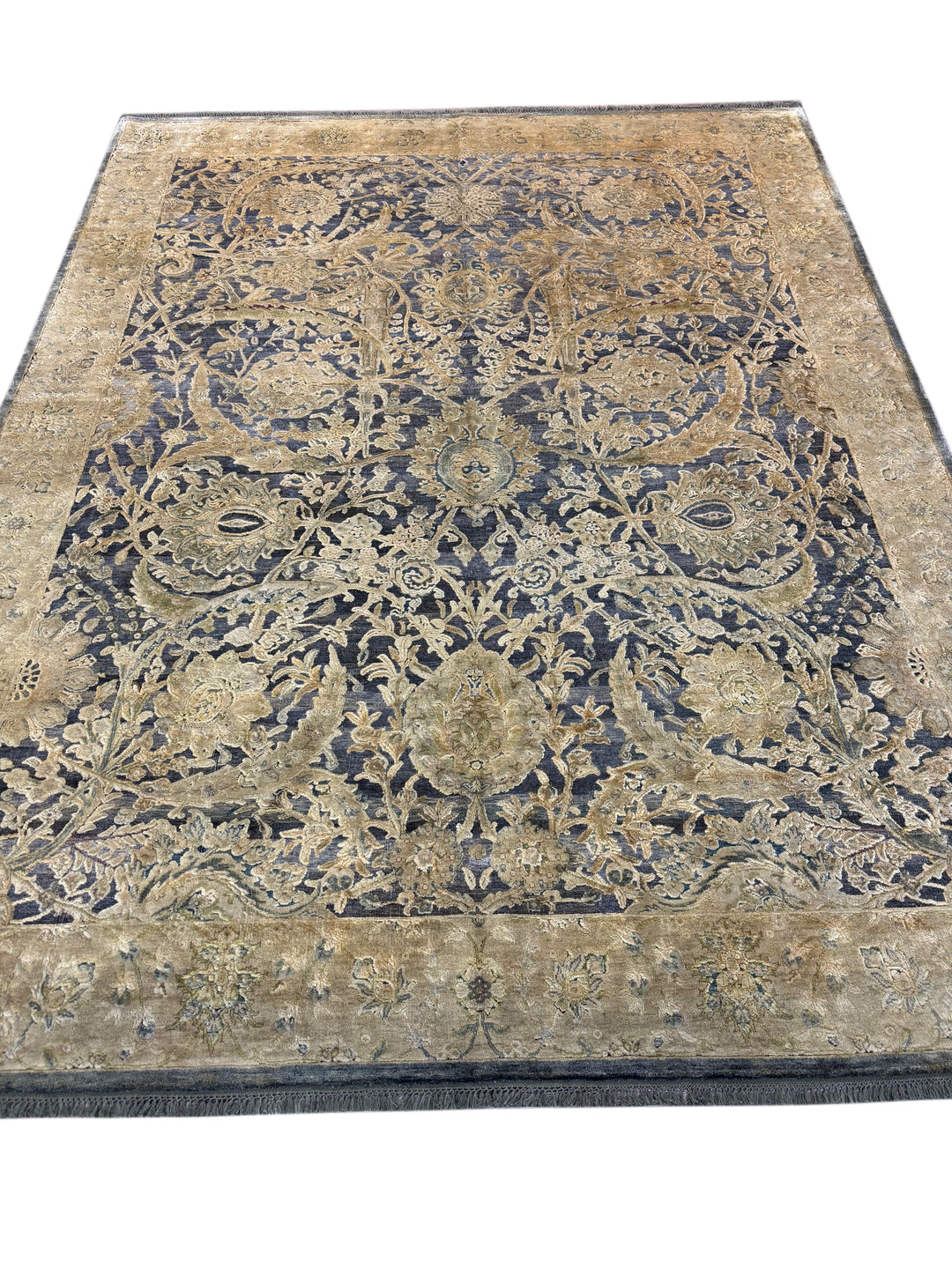 Slate &amp; Taupe Botanical Wool Rug – 8’0” x 10’5”