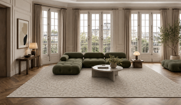 Orla - Wool Carpet – Soft Geometric Pattern