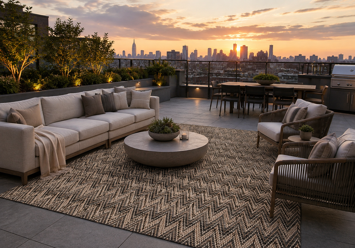 Arlo - Indoor/Outdoor Geometric Carpet