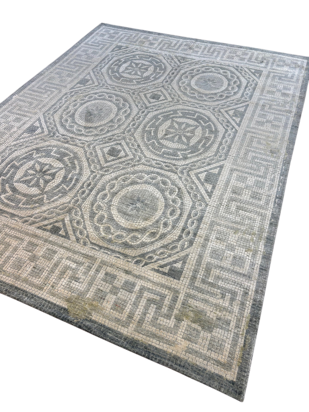 Mosaic Medallion Contemporary Wool Rug – 9’1” x 11’11”