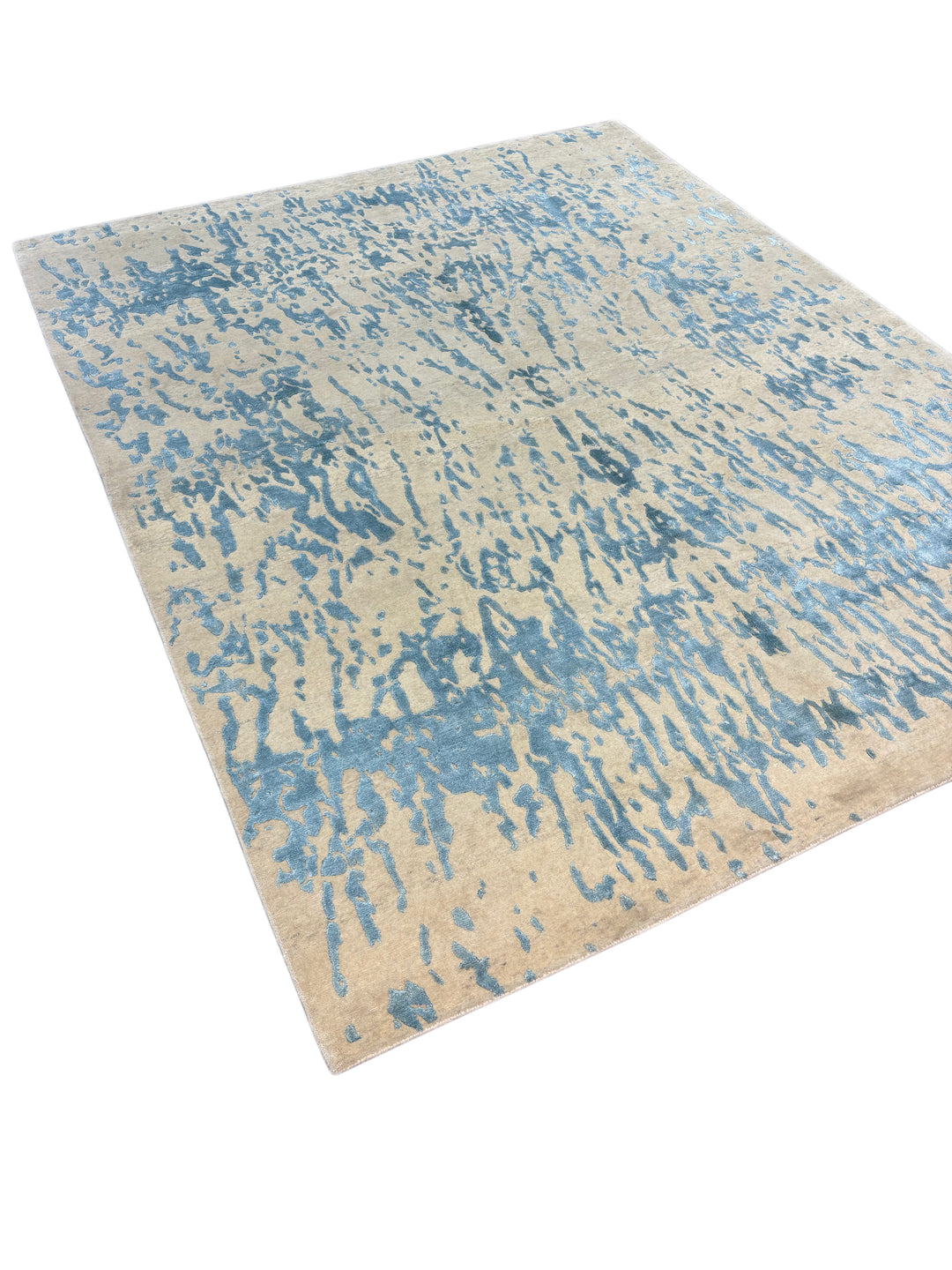 Azure Drift Modern Wool Rug – 8’0” x 10’0”