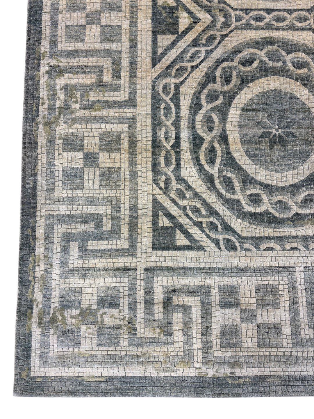Mosaic Medallion Contemporary Wool Rug – 9’1” x 11’11”