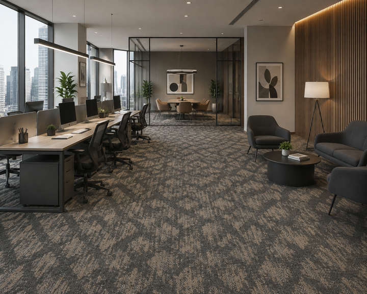 Axis – Abstract Pattern Nylon Commercial Carpet