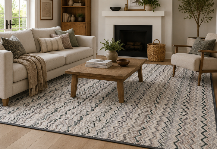 Selene - Wool Carpet – Chevron Pattern