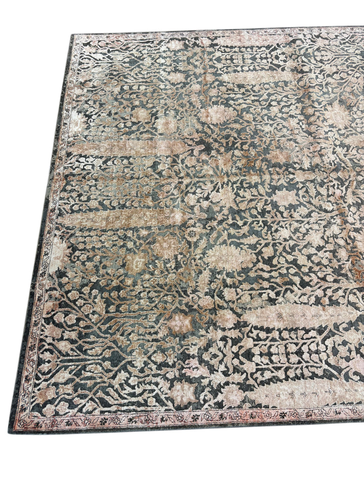 Verdigris Garden Wool Rug – 8’1” x 10’2”