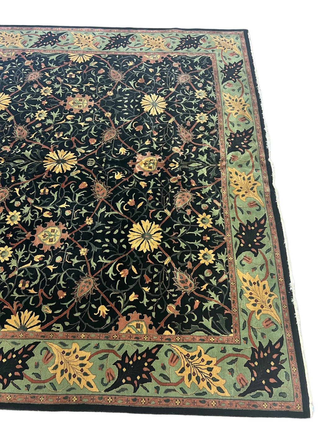 Midnight Garden Botanical Wool Rug – 9’11” x 13’7”
