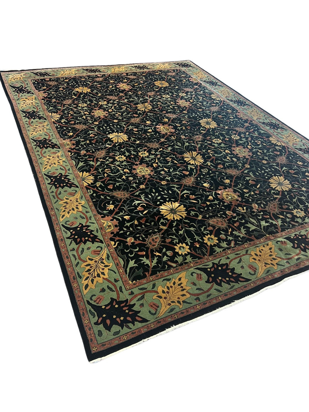 Midnight Garden Botanical Wool Rug – 9’11” x 13’7”
