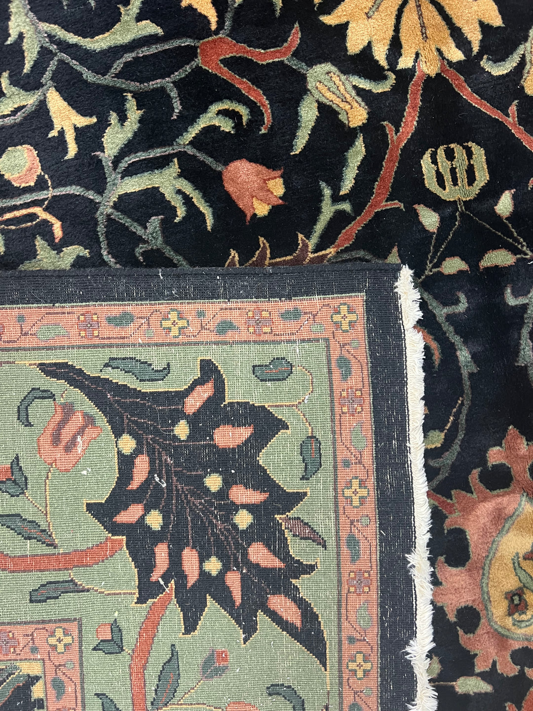 Midnight Garden Botanical Wool Rug – 9’11” x 13’7”