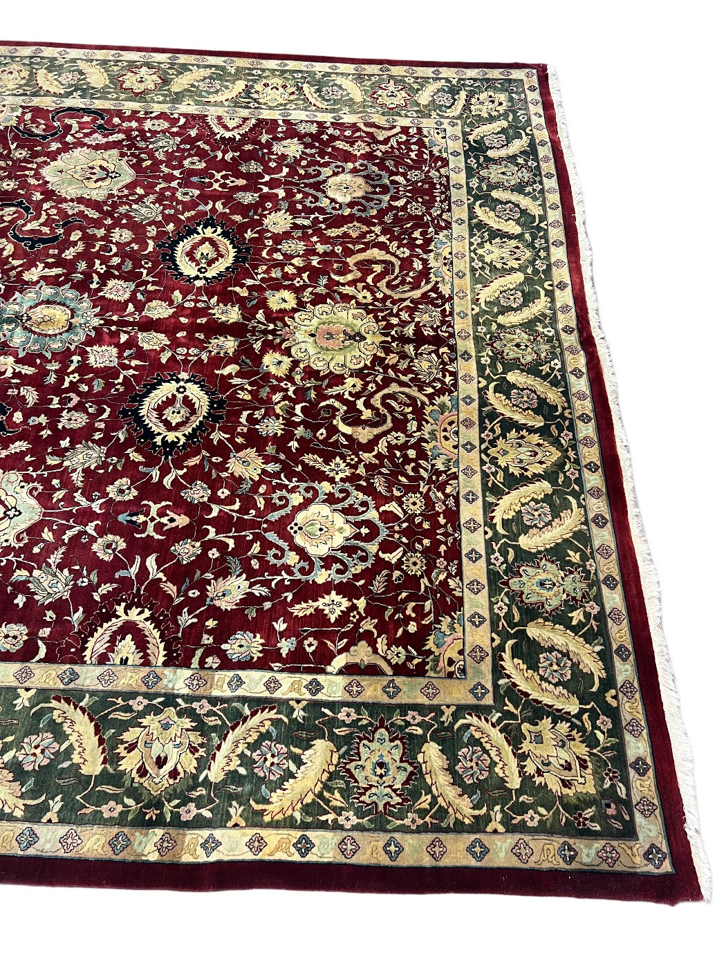 Burgundy Estate Traditional Wool Rug – 9’6” x 13’10”