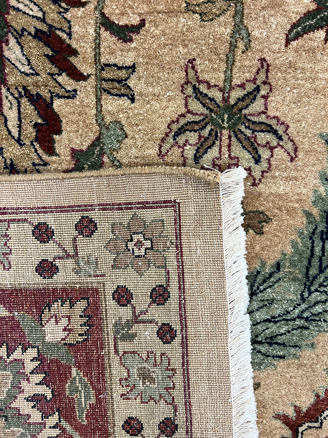 Botanical Wool Rug – Ivory, Burgundy &amp; Sage 10’0” x 14’4”