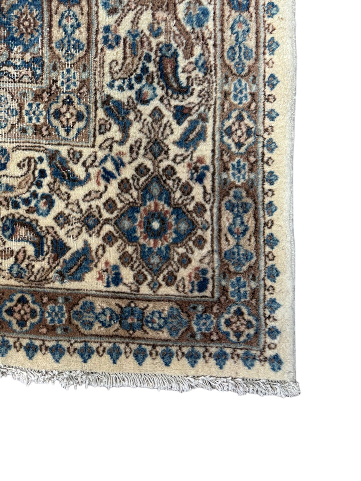 Navy &amp; Ivory Antique Medallion Rug – 9’8” × 12’10”