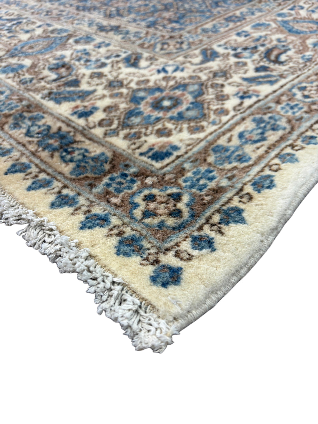 Navy &amp; Ivory Antique Medallion Rug – 9’8” × 12’10”