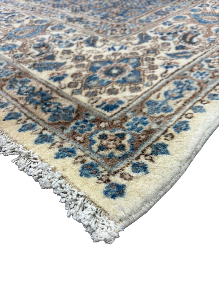 Navy &amp; Ivory Antique Medallion Rug – 9’8” × 12’10”