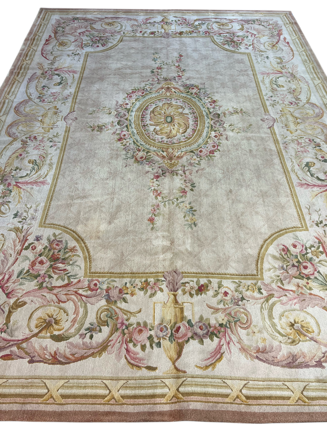 Blush &amp; Ivory French Floral Rug – 9’11” × 14’0”