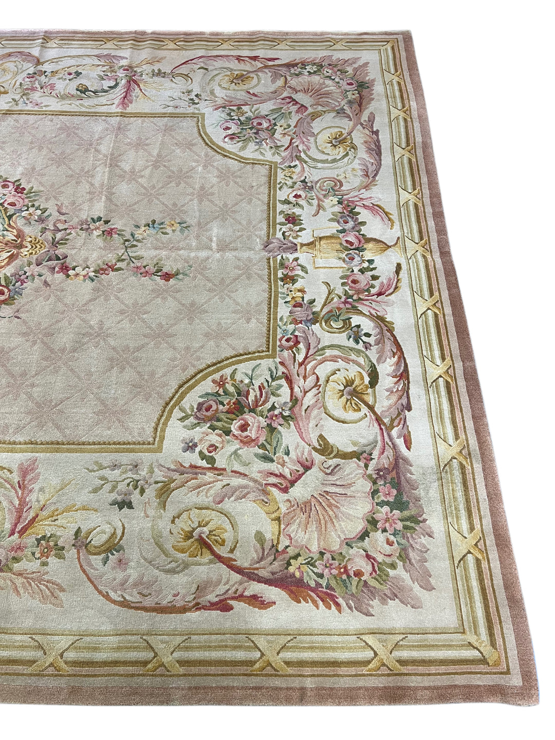 Blush &amp; Ivory French Floral Rug – 9’11” × 14’0”