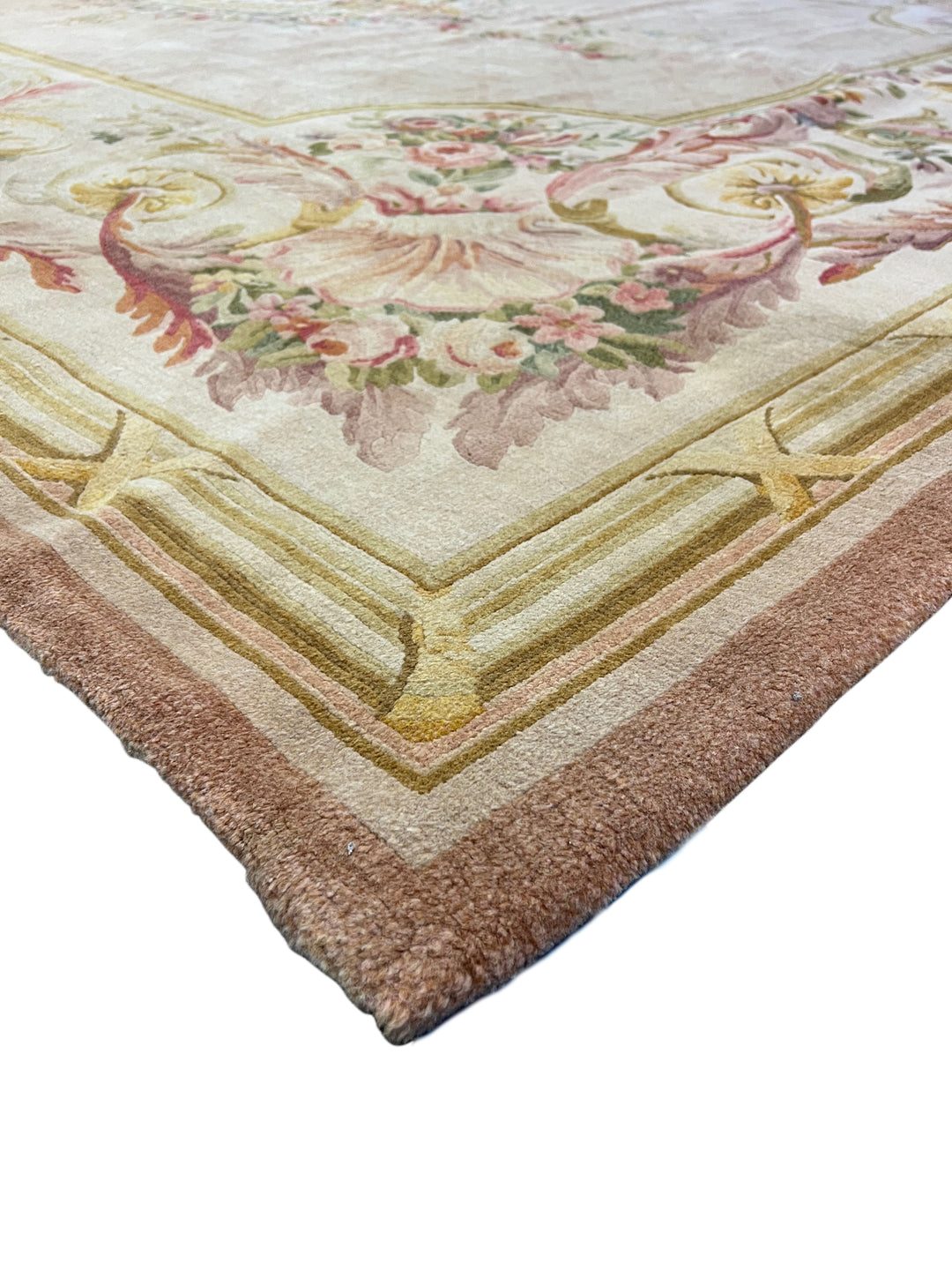 Blush &amp; Ivory French Floral Rug – 9’11” × 14’0”