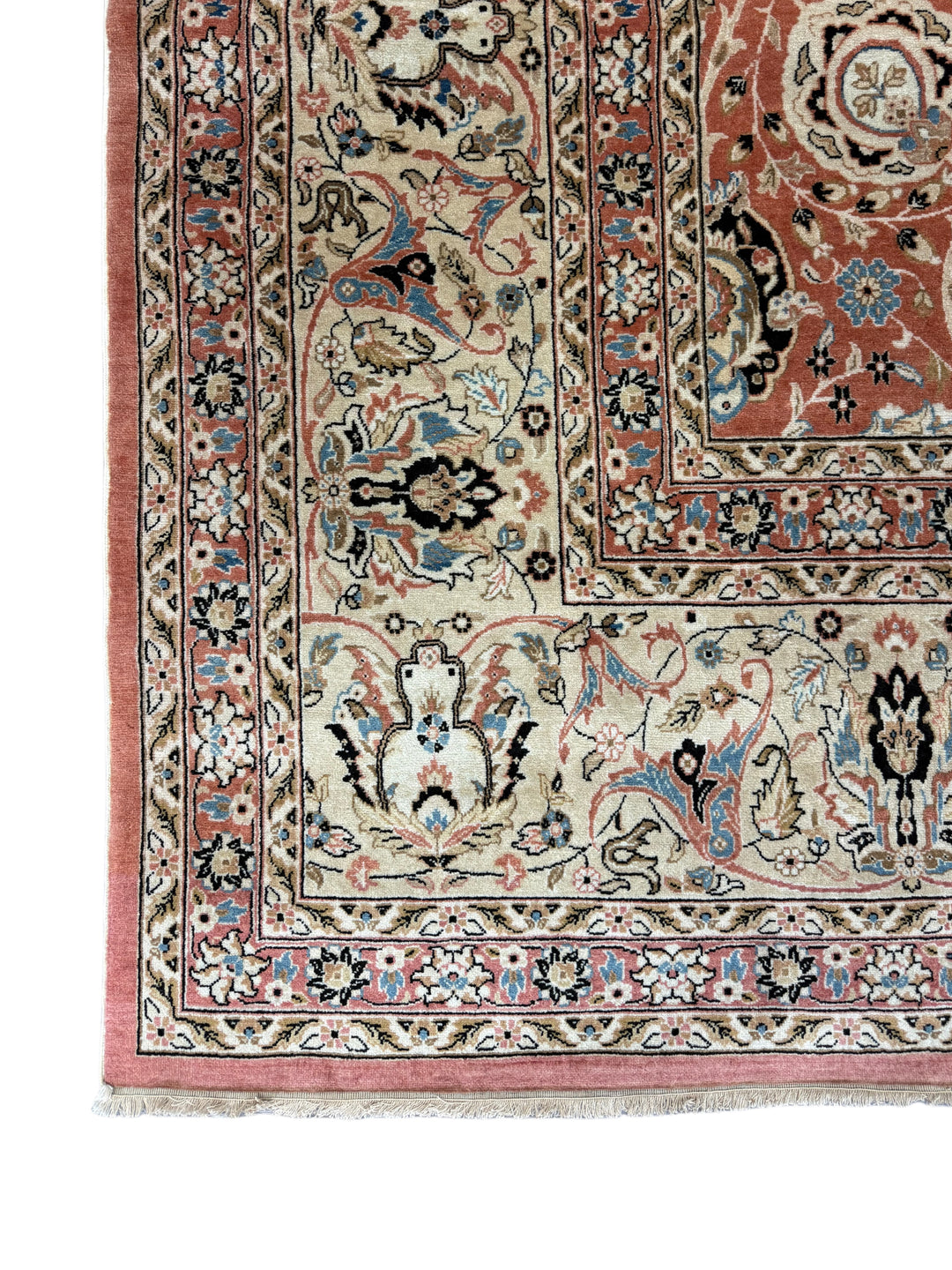 Rose &amp; Ivory Botanical Wool Rug – 9’11” × 13’11”