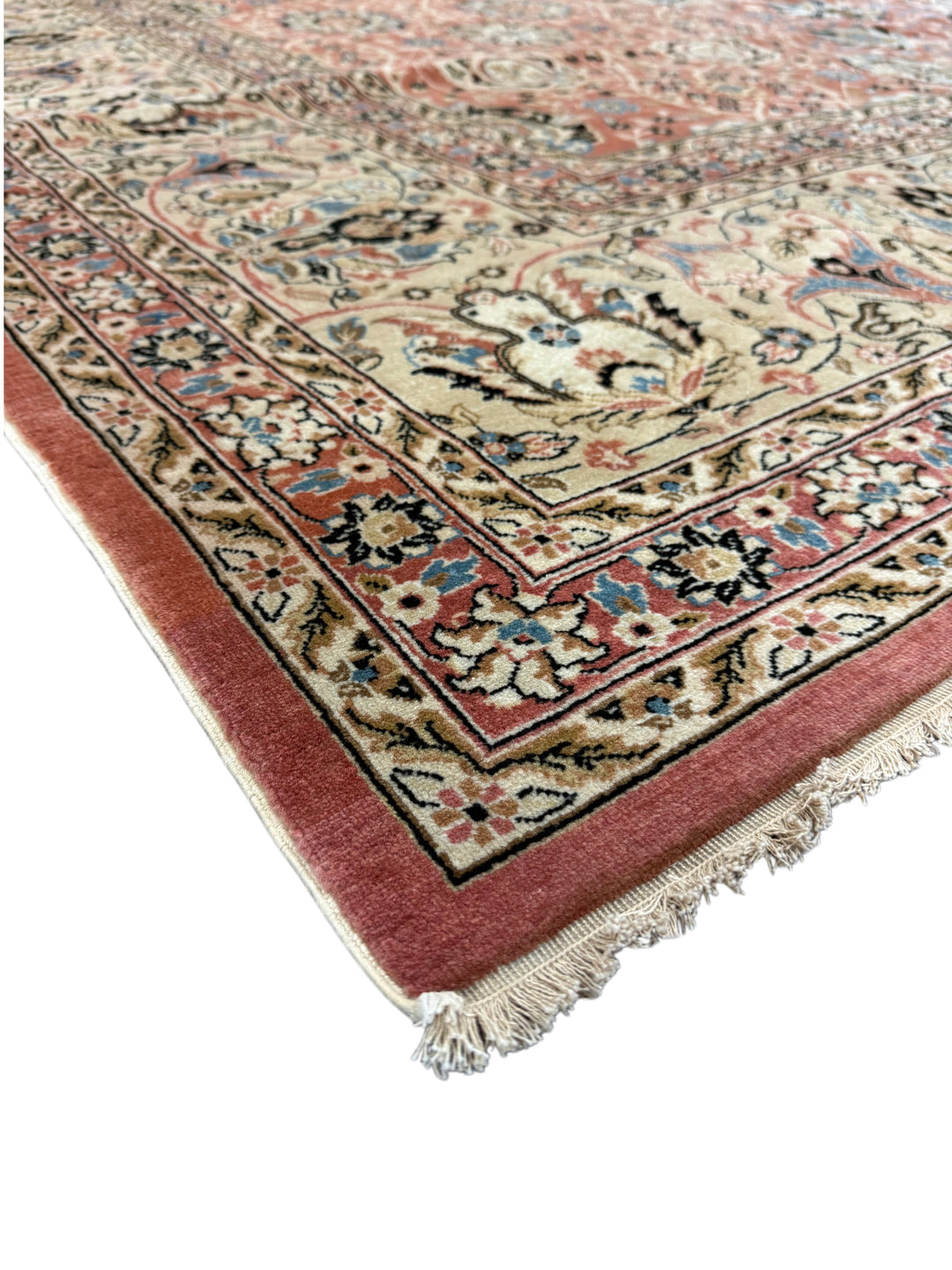 Rose &amp; Ivory Botanical Wool Rug – 9’11” × 13’11”