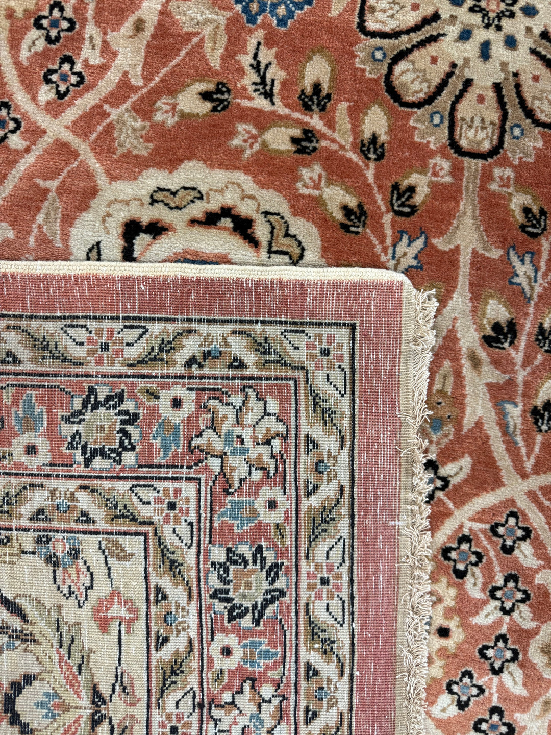 Rose &amp; Ivory Botanical Wool Rug – 9’11” × 13’11”