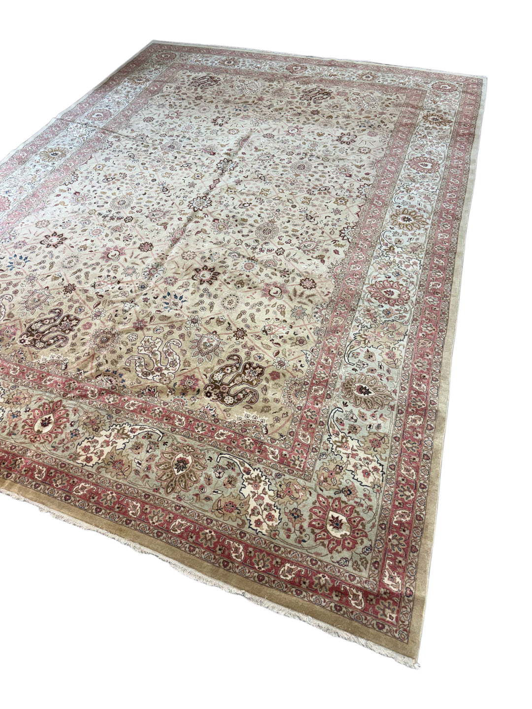 Ivory &amp; Sage Botanical Rug – 9’11” × 13’11”