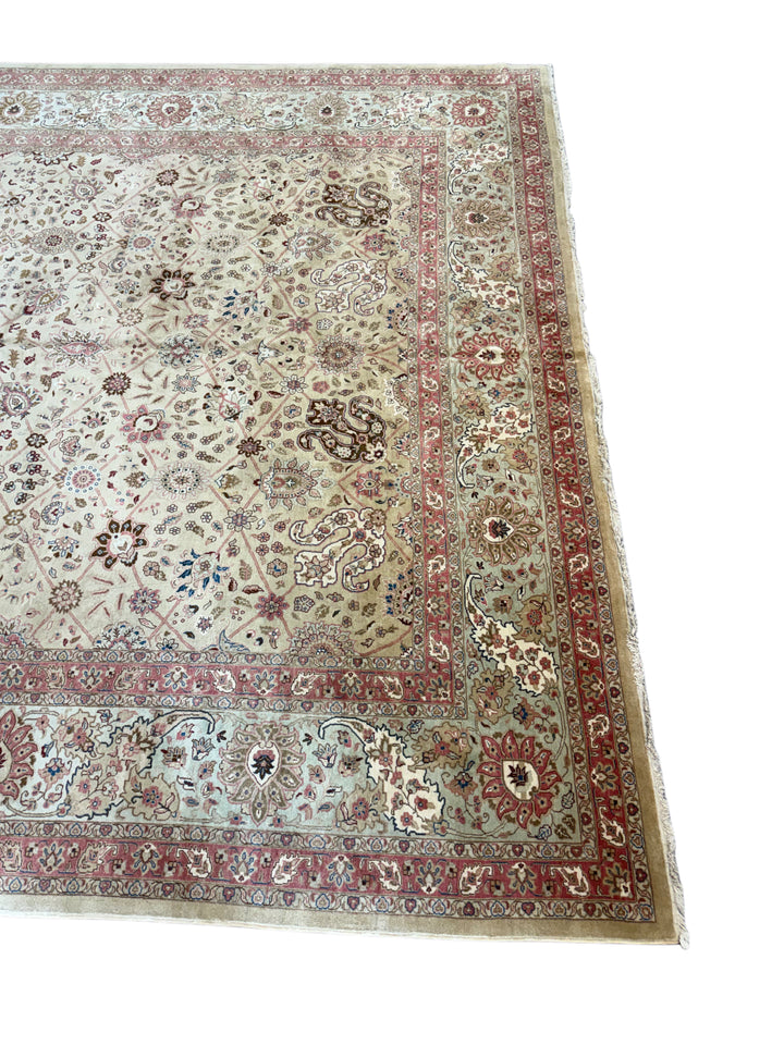 Ivory &amp; Sage Botanical Rug – 9’11” × 13’11”