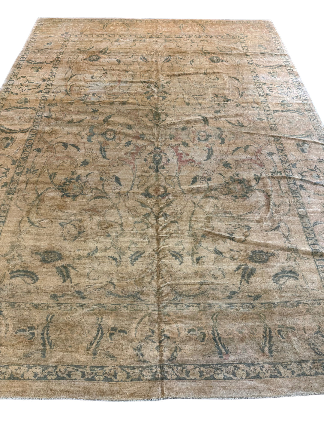 Taupe Botanical Wool Rug – 9’11” × 14’0”