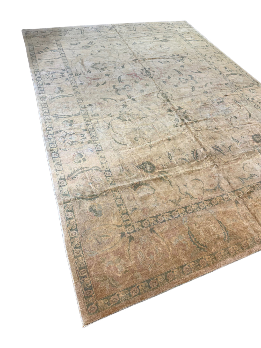 Taupe Botanical Wool Rug – 9’11” × 14’0”