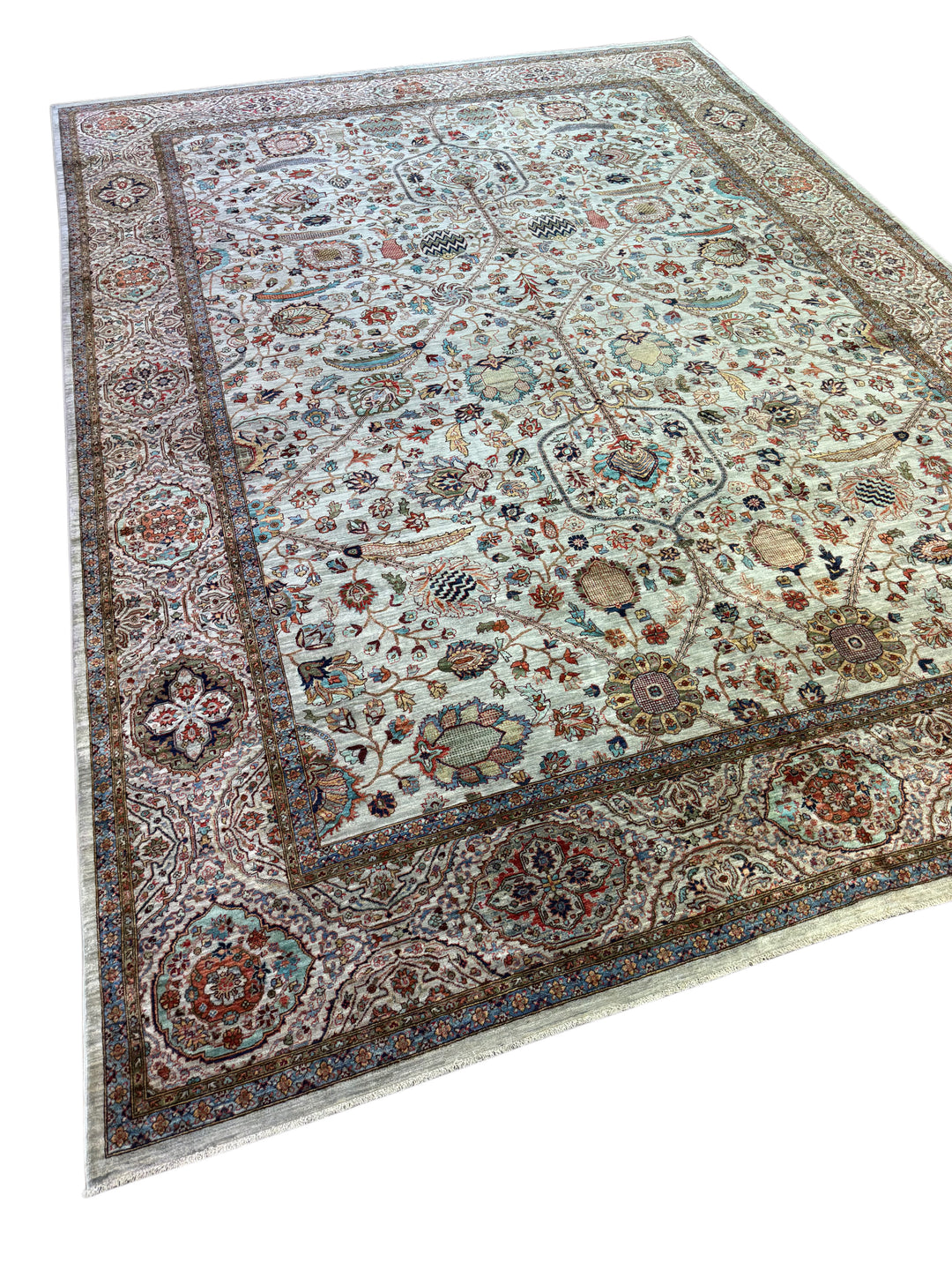 Ivory Garden of Paradise Wool Rug – 10’1” × 13’10”