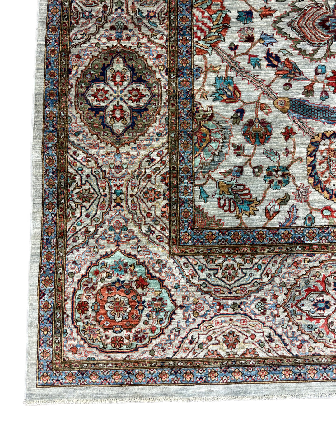 Ivory Garden of Paradise Wool Rug – 10’1” × 13’10”