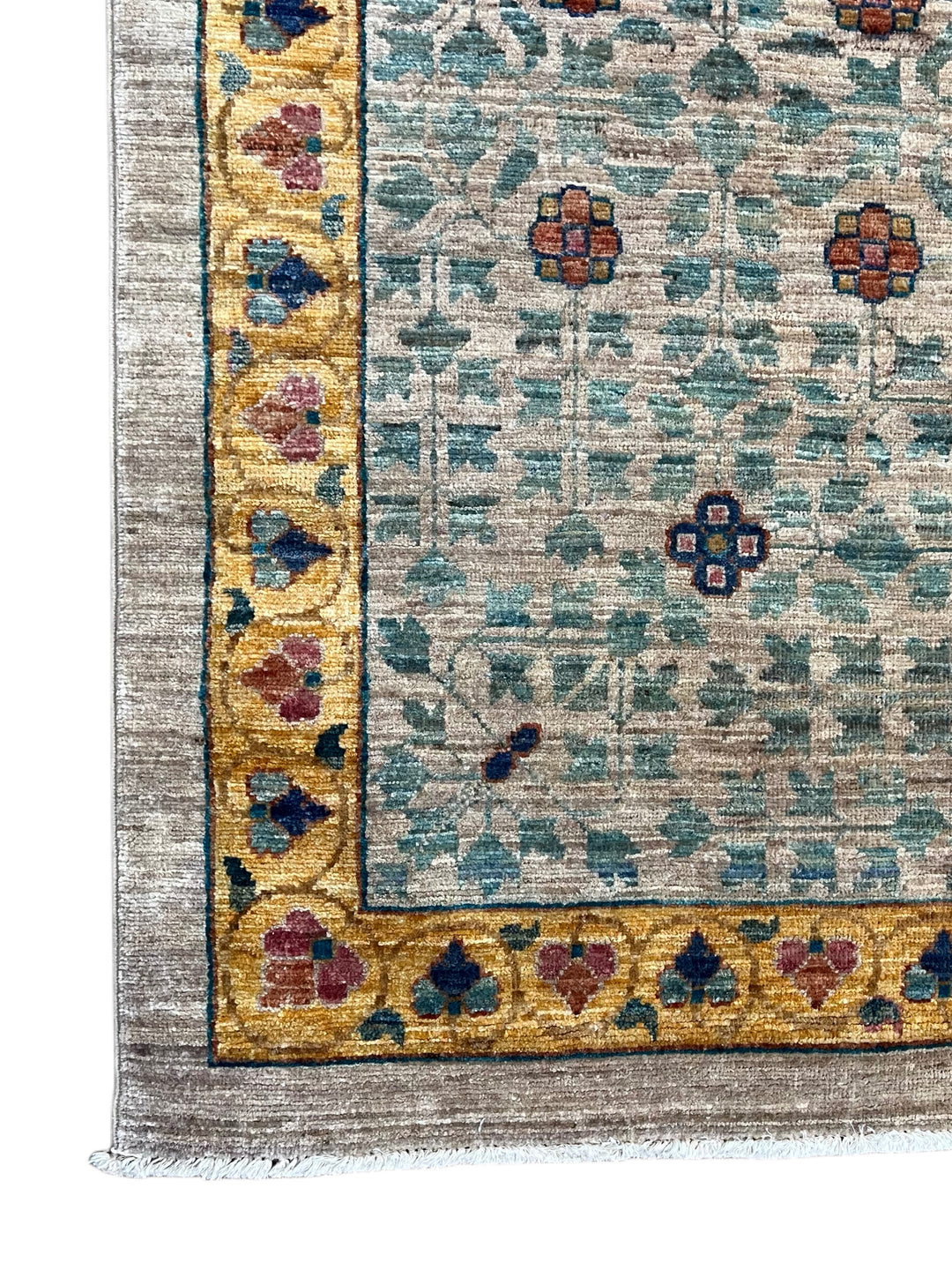 Multicolor Geometric Medallion Design – Hand-Knotted Mamluk Wool Rug – 13.3’ x 19.2’