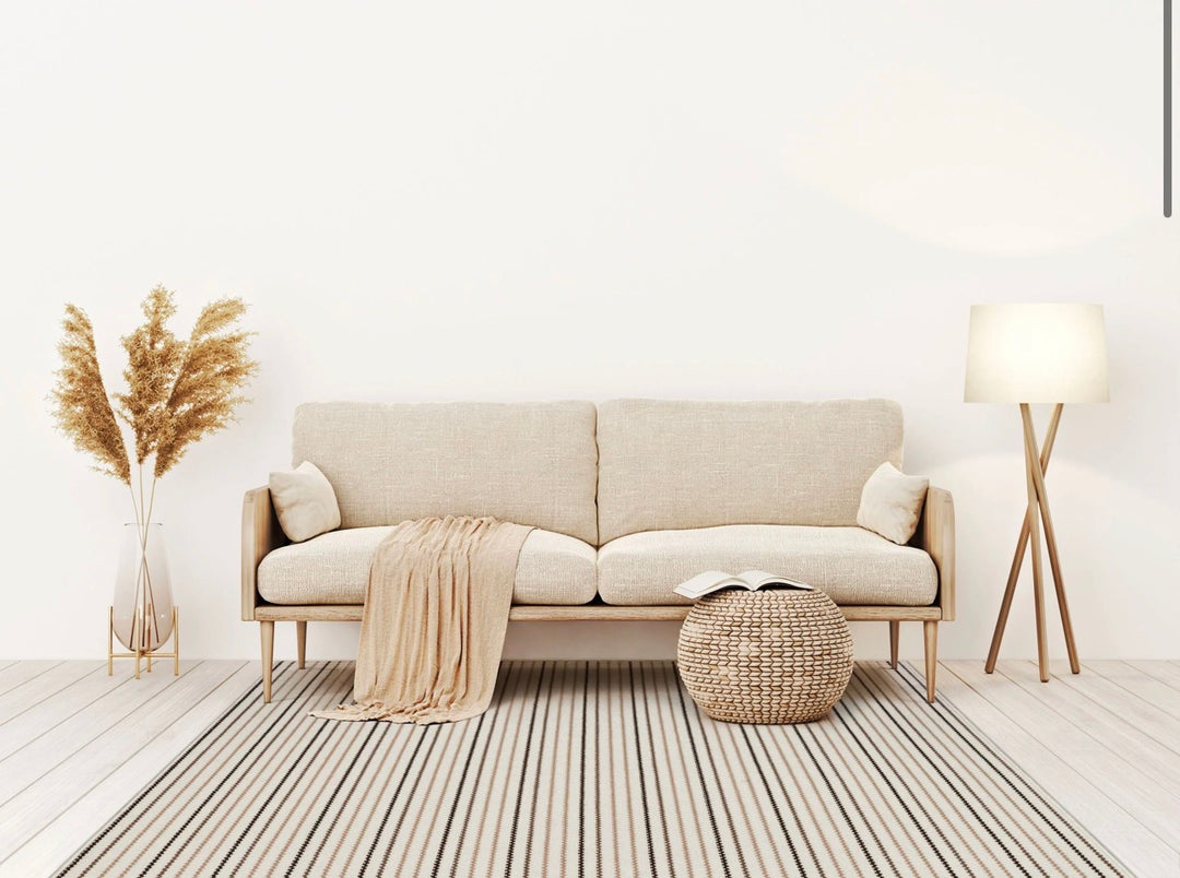 Sienna - Wool Striped Carpet – Modern Multi-Color Design