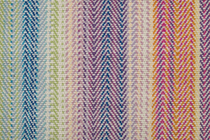 Elara - Multicolor Herringbone New Zealand Wool Carpet