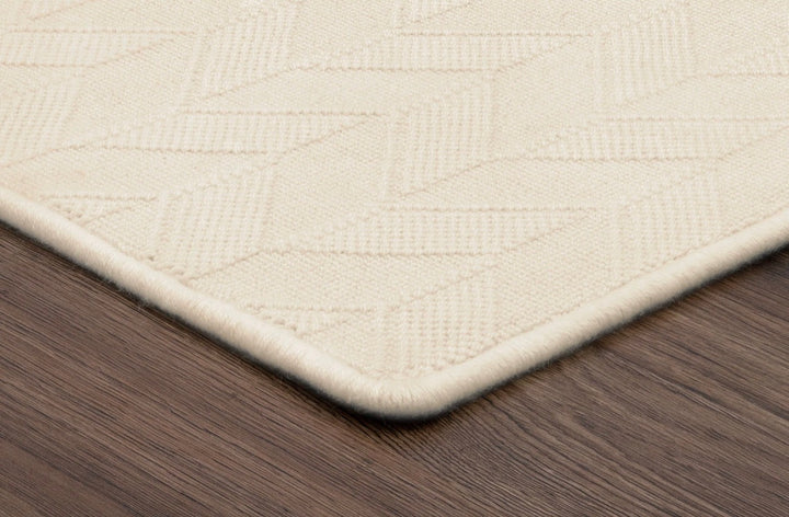 Avra - Geometric Wool Carpet – Textured Modern Pattern