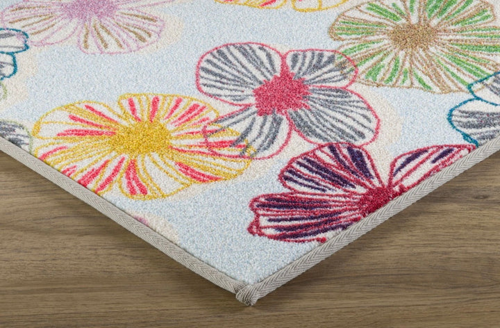 Miro - Multicolor Floral Nylon Carpet – Contemporary Botanical Pattern