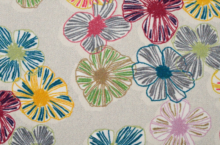 Miro - Multicolor Floral Nylon Carpet – Contemporary Botanical Pattern