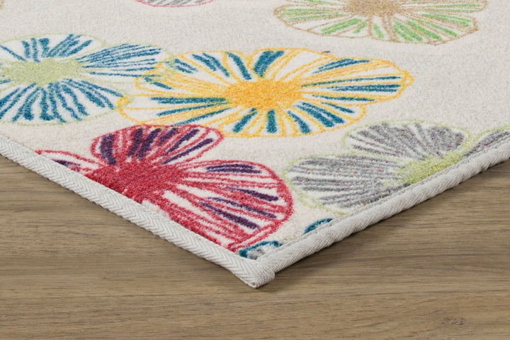 Miro - Multicolor Floral Nylon Carpet – Contemporary Botanical Pattern