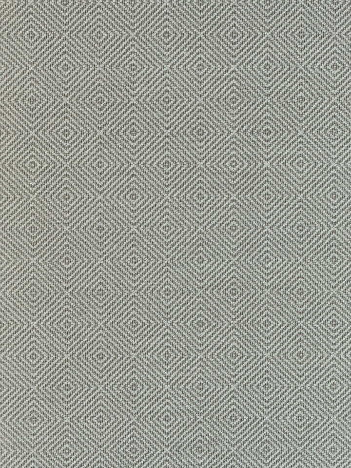 Ivory &amp; Soft Beige Diamond Pattern Wool Carpet – 8’11” x 11’11”