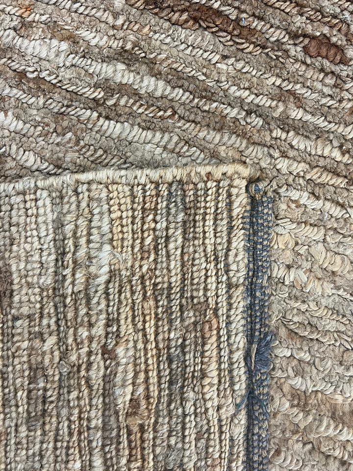 Taupe, Beige &amp; Brown Textured Sisal Area Rug – 9’0” x 11’10”