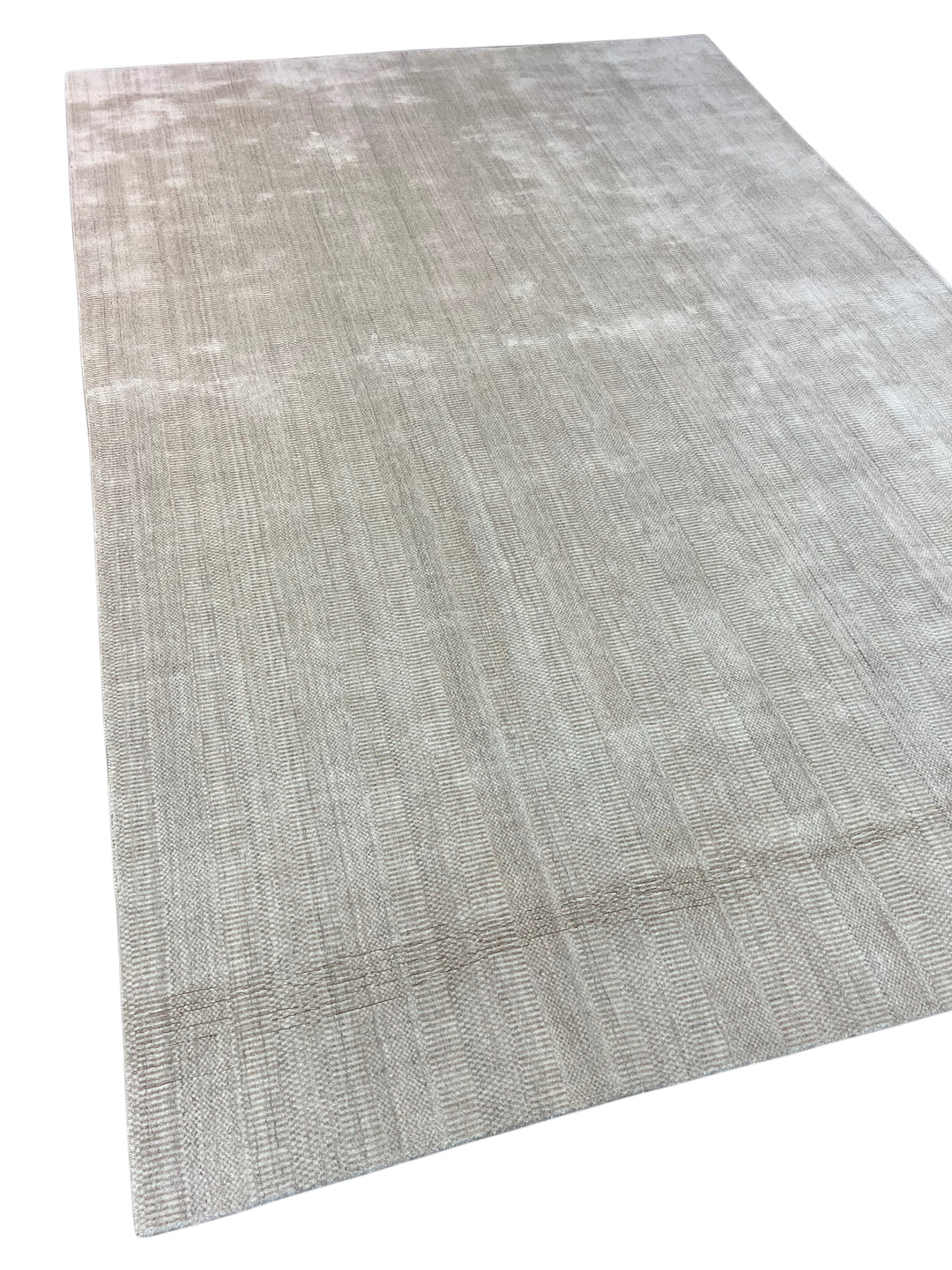 Silver Gray &amp; Taupe Textured Modern Area Rug – 8’8” x 13’0”