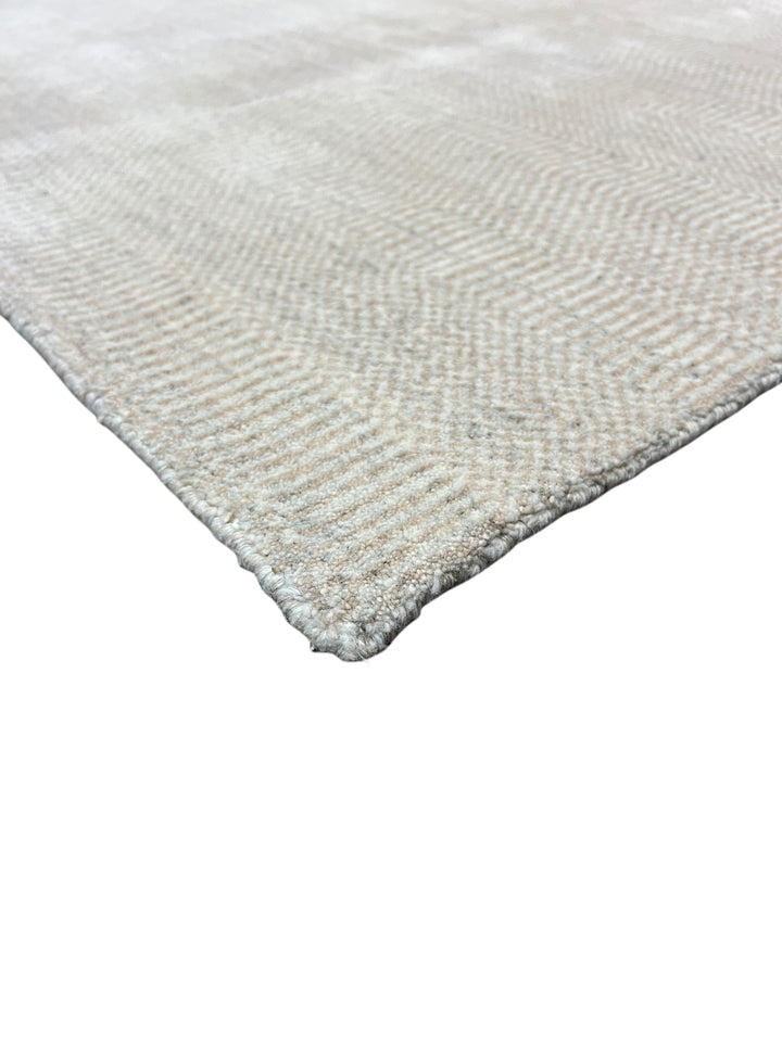Silver Gray &amp; Taupe Textured Modern Area Rug – 8’8” x 13’0”