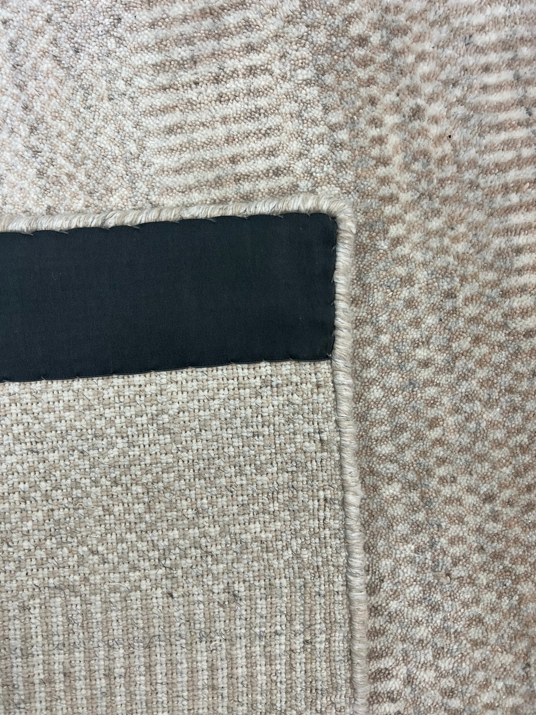 Silver Gray &amp; Taupe Textured Modern Area Rug – 8’8” x 13’0”