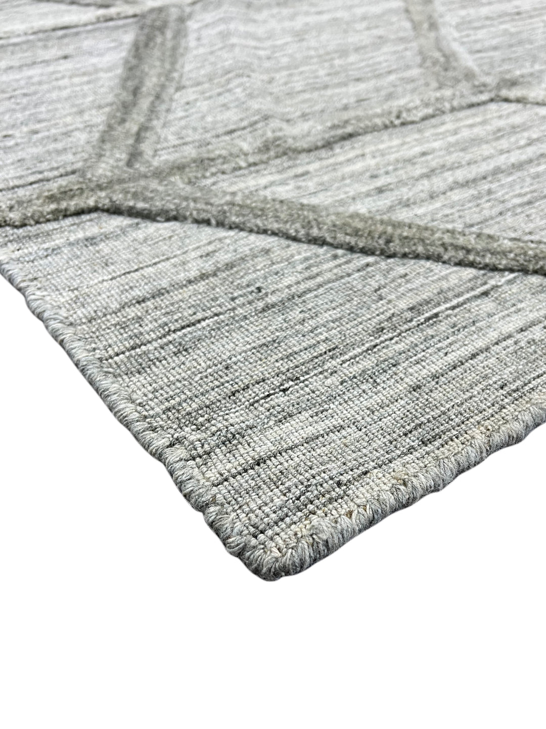 Gray, Charcoal &amp; Taupe Textured Chevron Area Rug – 9’0” x 11’10”
