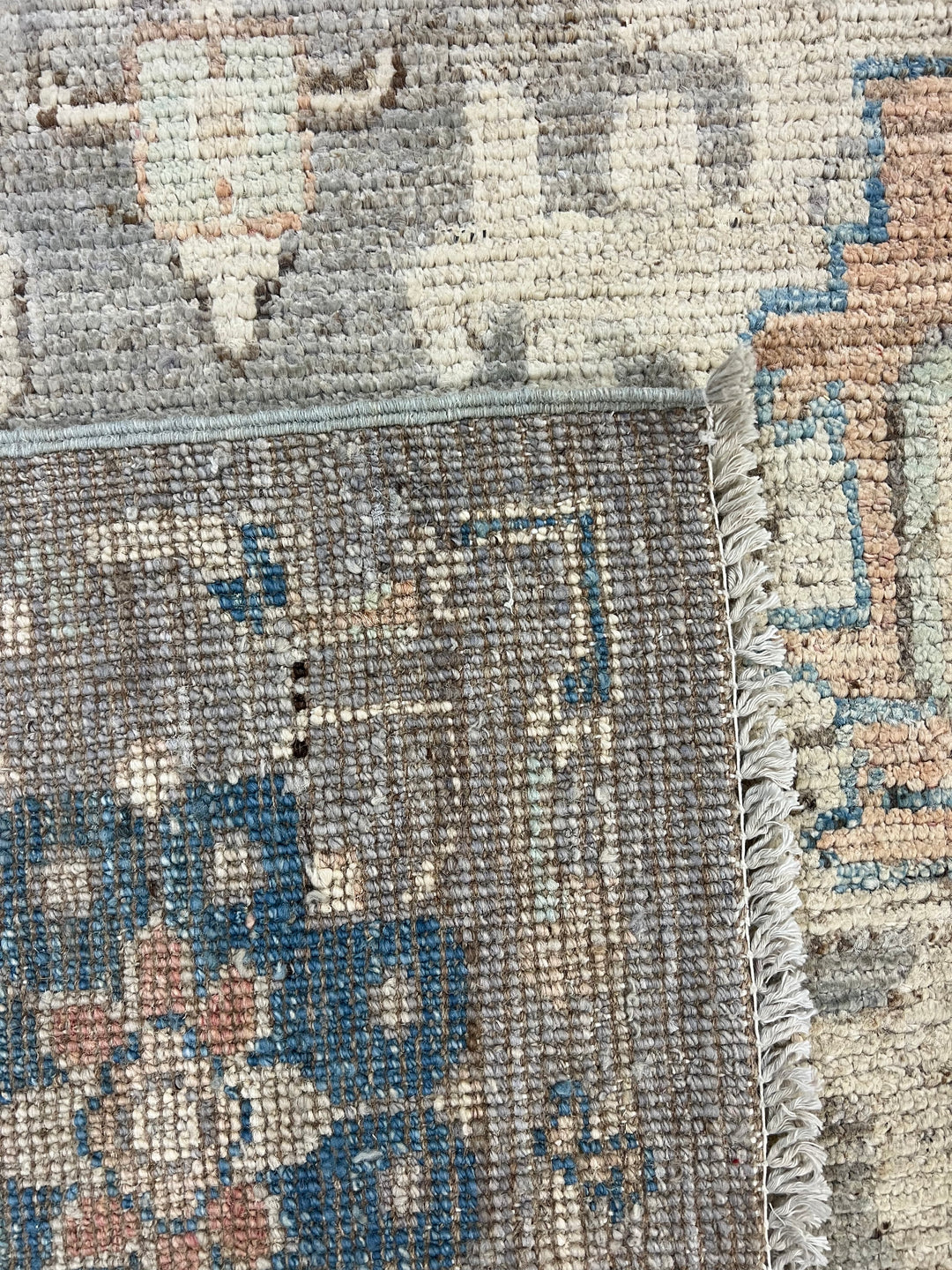 Ivory, Teal &amp; Blue Floral Area Rug – 9’4” x 12’2”