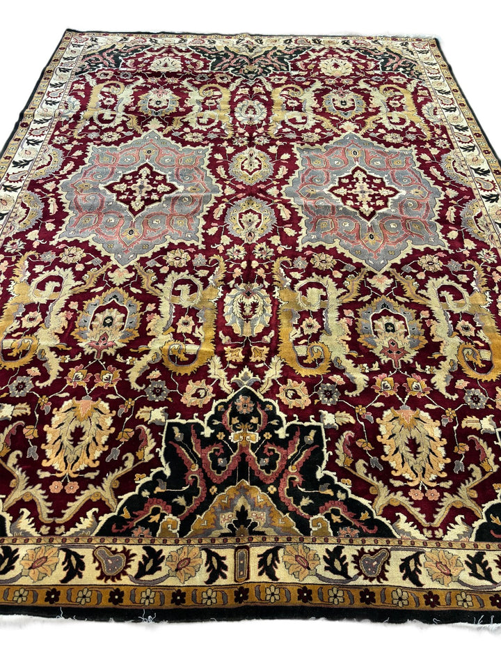 Burgundy Imperial Traditional Wool Rug – 9’11” x 14’0”